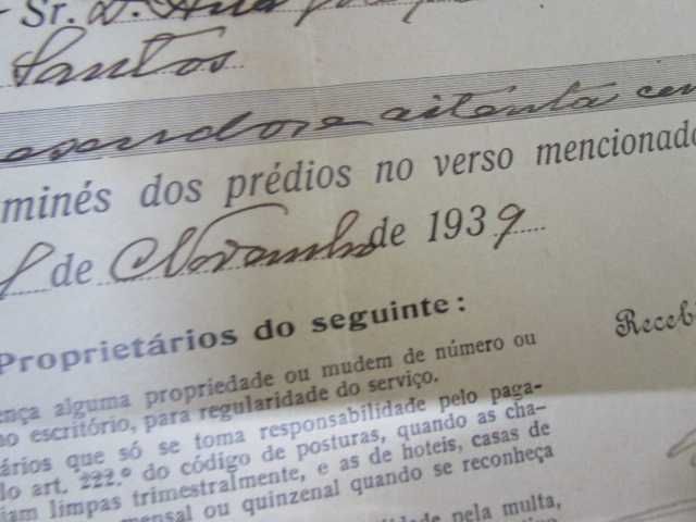 A Previdente Orey Antunes dois papéis antigos EPAL