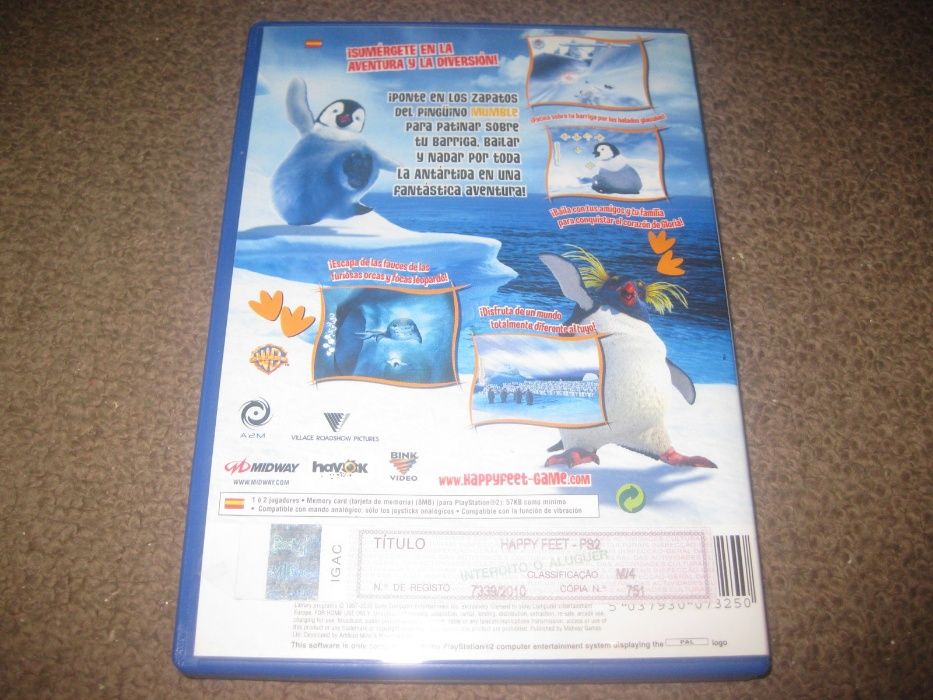 Jogo "Happy Feet" PS2/Completo!