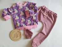 Komplet zestaw dres Baggy bluza jednorożce unicorn dziewczynka 98