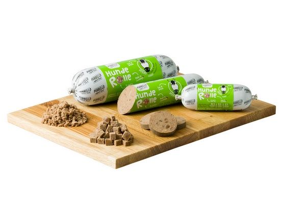 Monoproteinowa kiełbasa dla psa - karma Purbello 90% KONINA Baton 200g