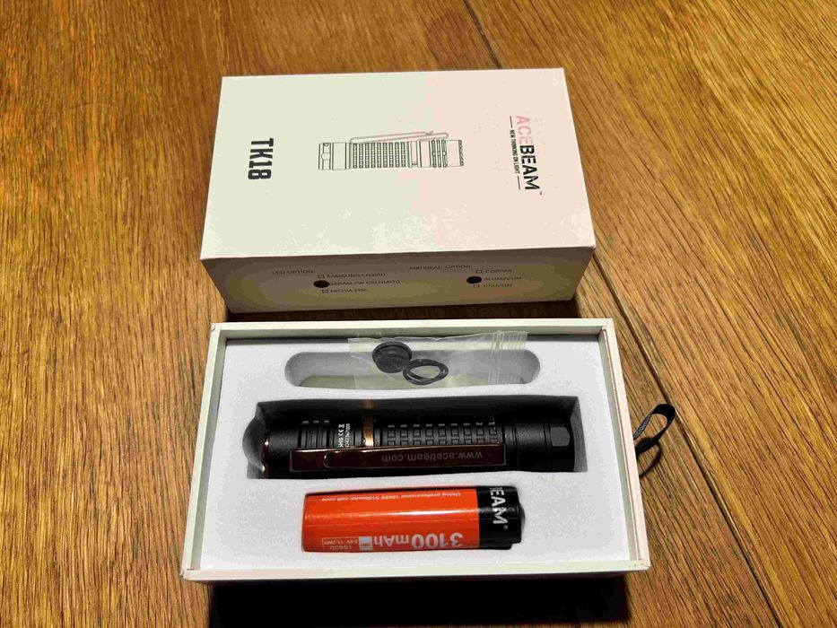 Acebeam typ TK18,  LED OSRAM
