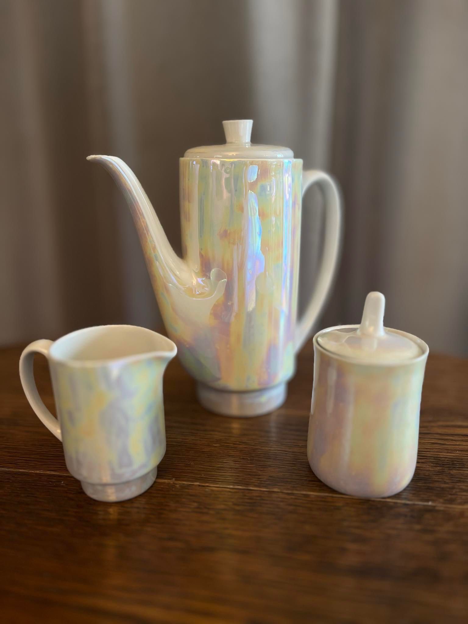 Serwis kawowy porcelana Ćmielów PRL Potacki