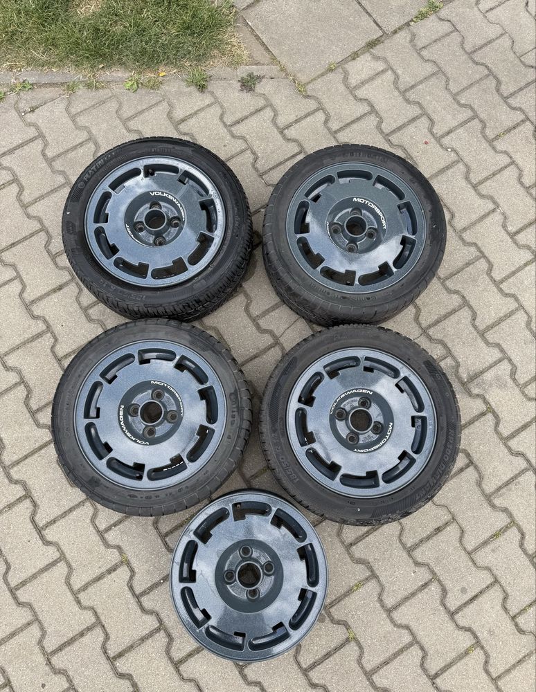 Felgi PIRELLI 4x100 14” 6j et38 VW Golf MK1/MK2