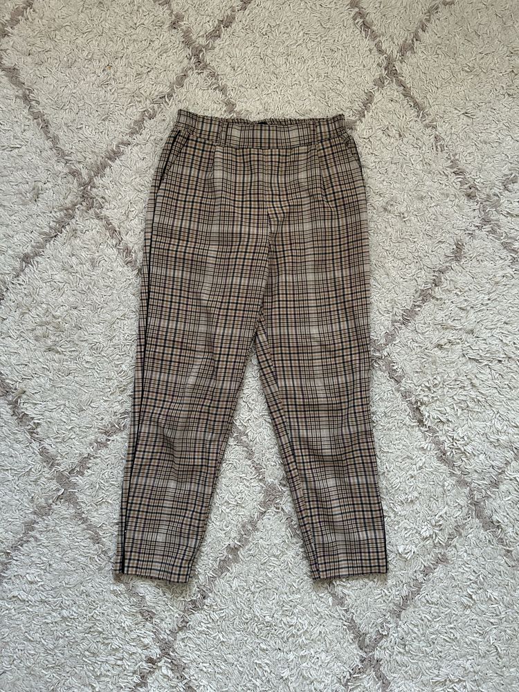 CROPP spodnie w kratkę kratę 80s