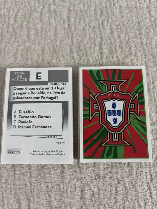 92 Cromos Fome de Vencer 2022 Continente