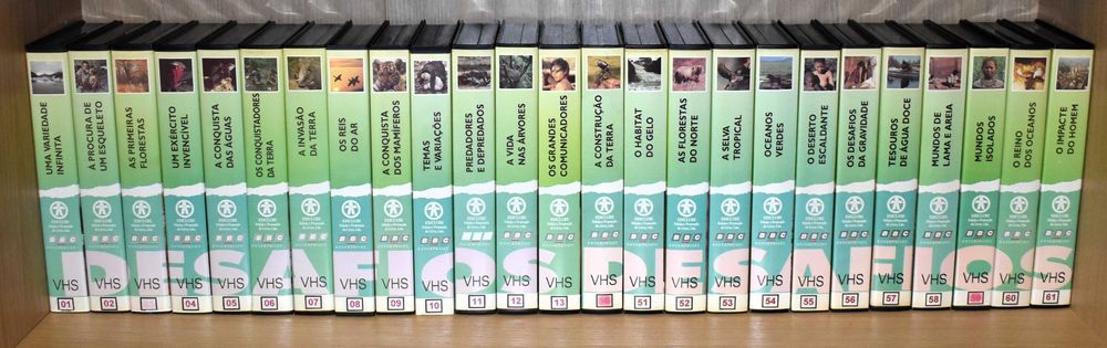 "Desafios da Vida" de David Attenborough (BBC) 37 Cassetes VHS