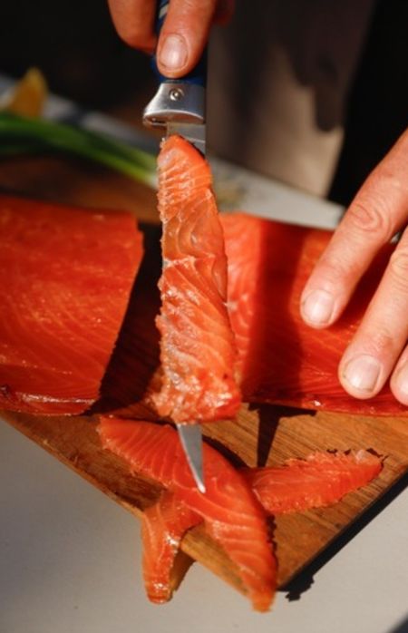 Łosoś wędzony na zimno