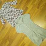 Koszula i sweter - w zestawie - rozmiar 140