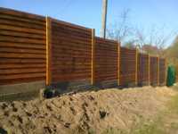 Забор из дерева,деревянный забор, дерев'яний паркан