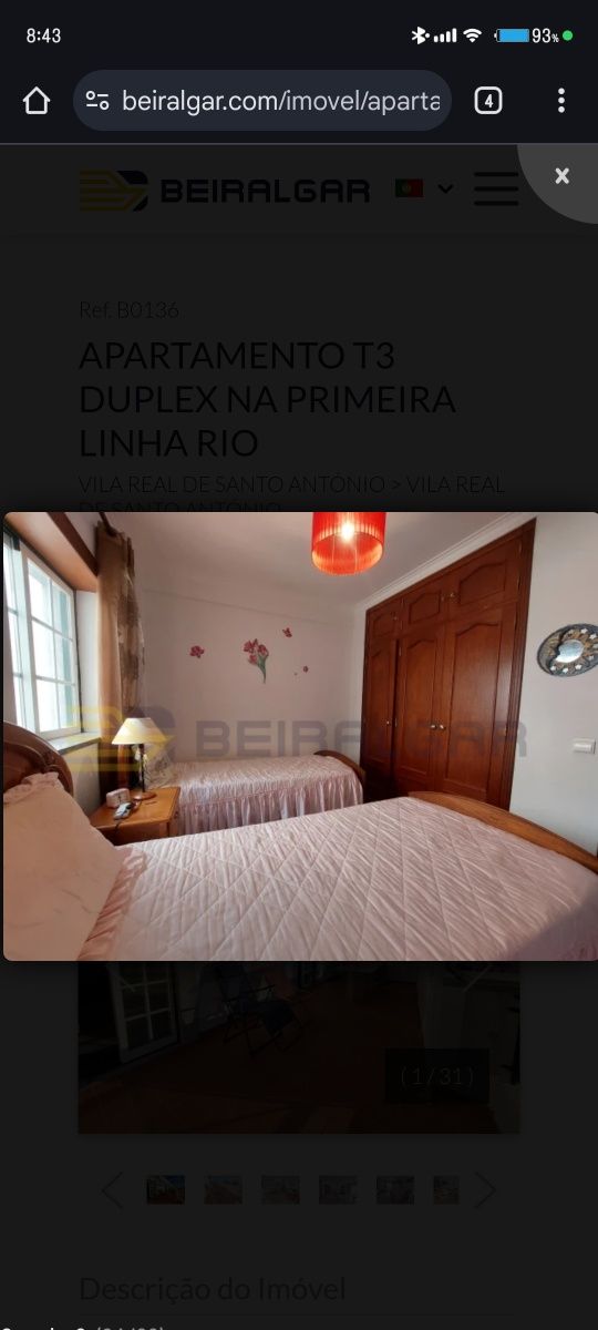 Vendo apartamento vila real de Santo António