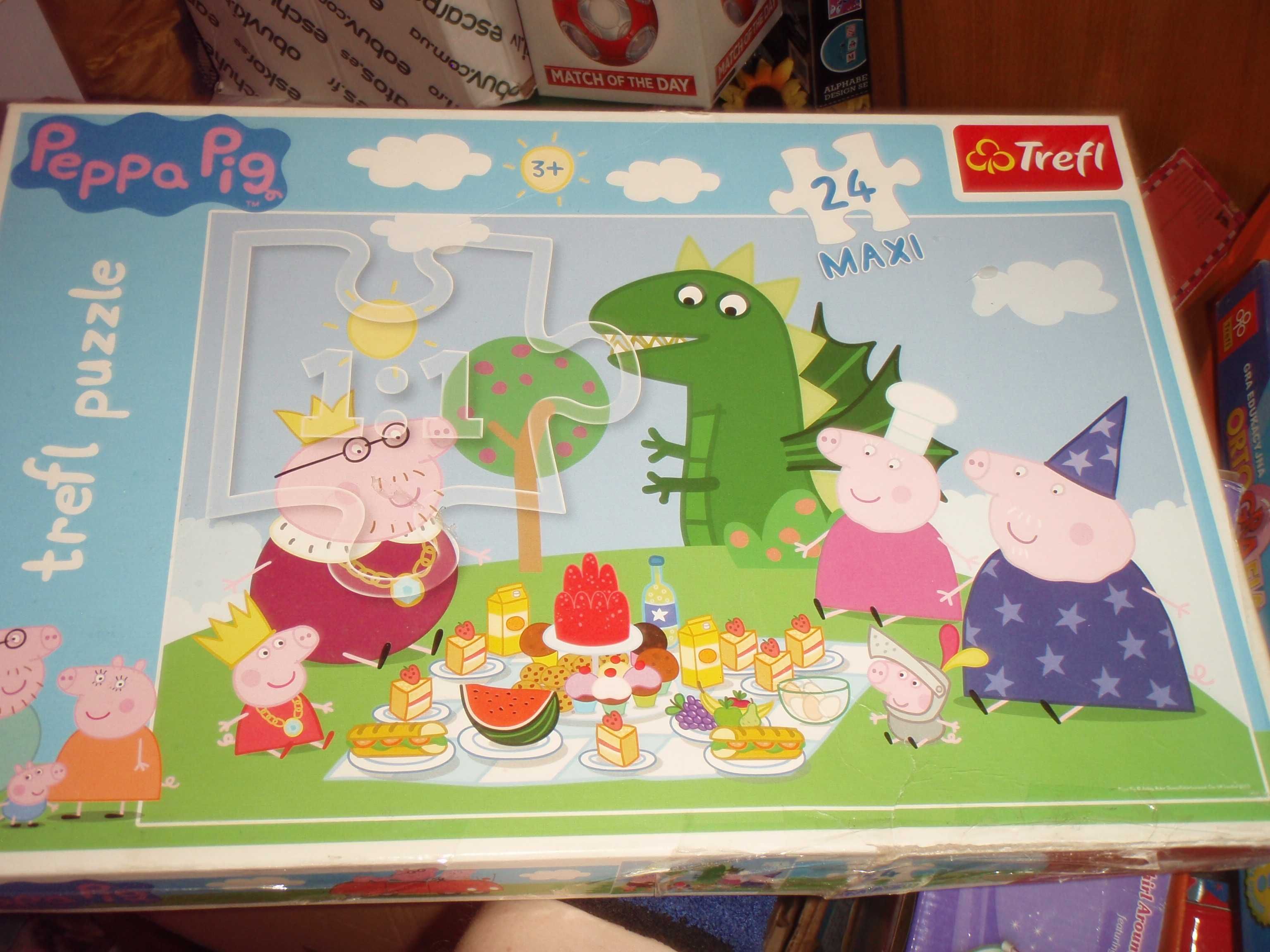 Puzzle MAXI 24 elem. Świnka Peppa i przyjaciele