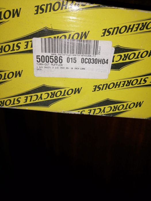 Tubo de escape de mota novo