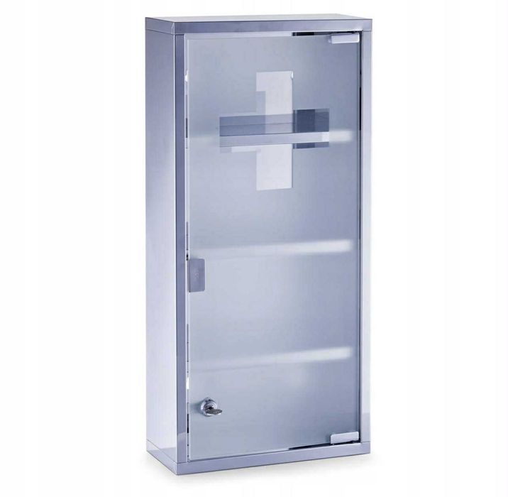 Zeller, Szafka na lekarstwa, 12x27x57cm, stalowy Apteczka na lekarstwa