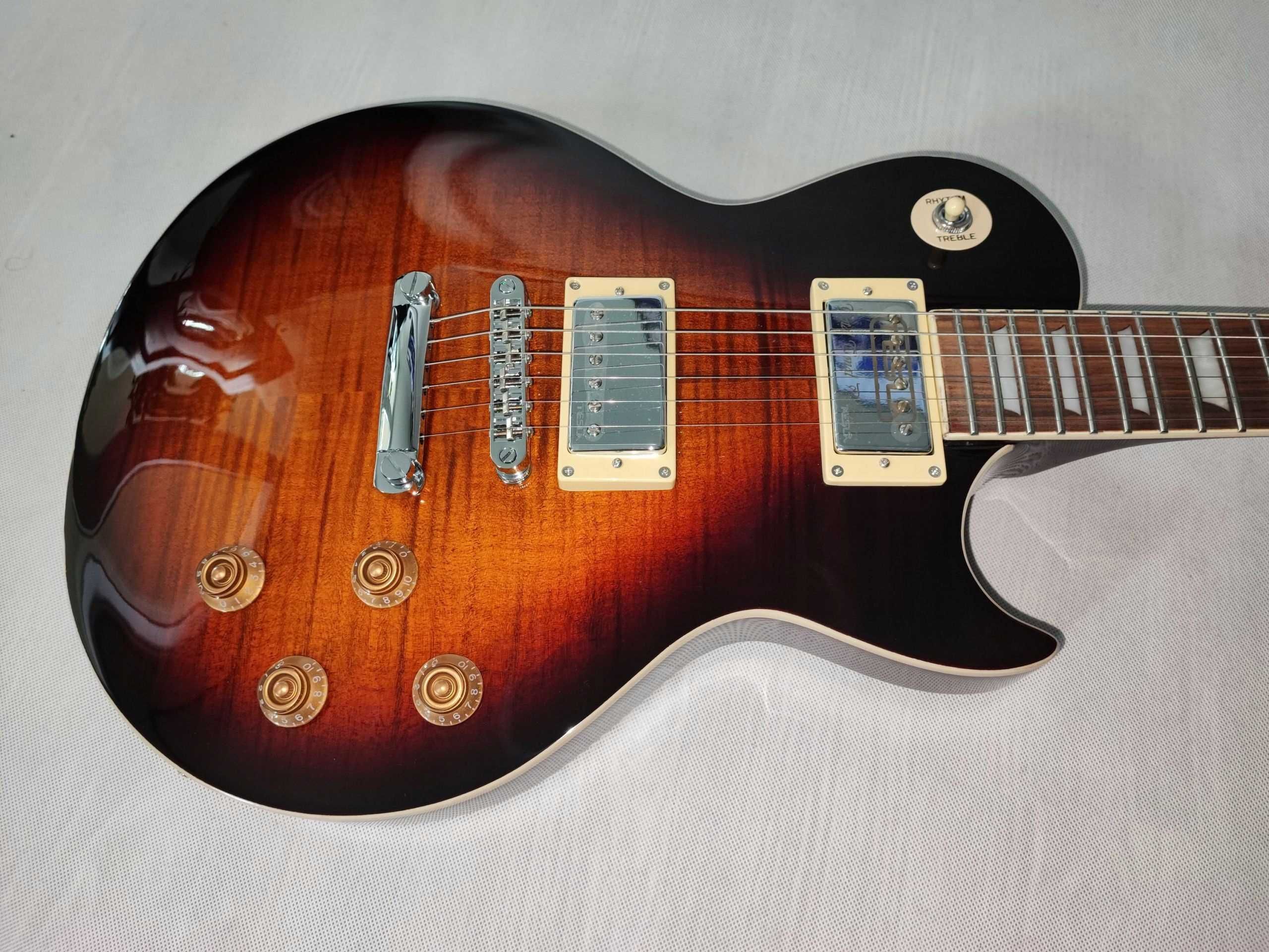 Harley Benton SC-550 FTF nowa gitara Les Paul - ustawiona