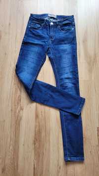 Granatowe spodnie jeansy skinny Tally Weijl 36 S