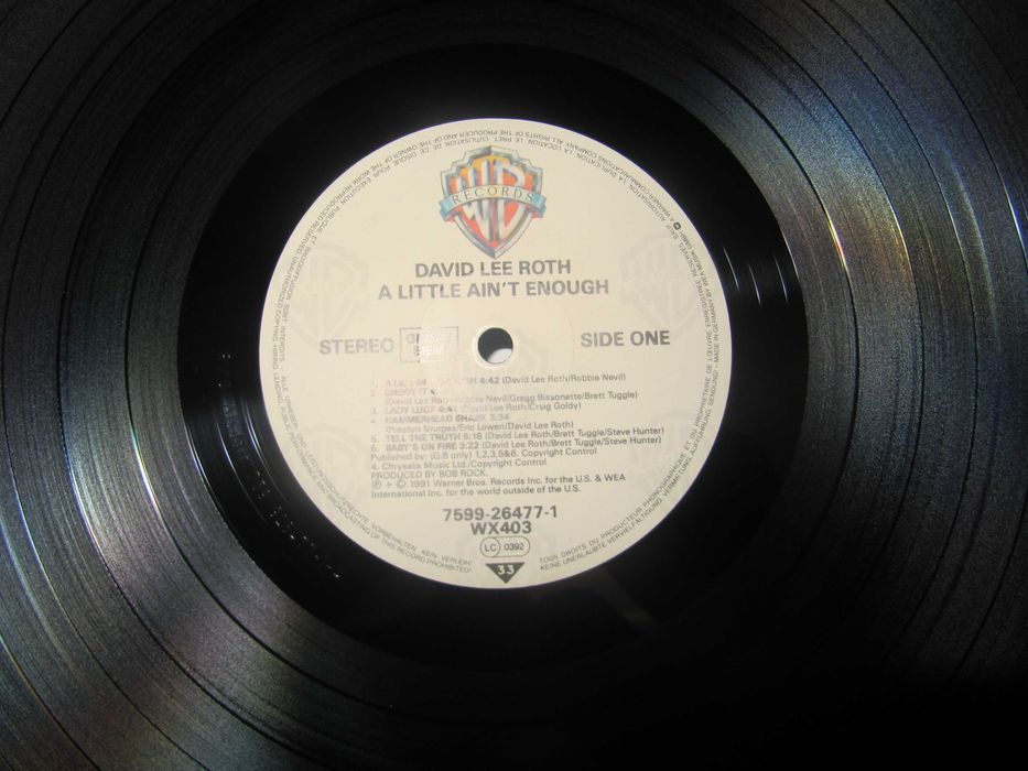 Платівка DAVID LEE ROTH -A Little Ain't Enough- 1991 *Оригінал (NM/NM)