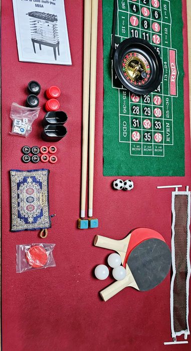 Multigra 15 w 1. Stół do bilarda, piłkarzyki, cymbergaj i inne