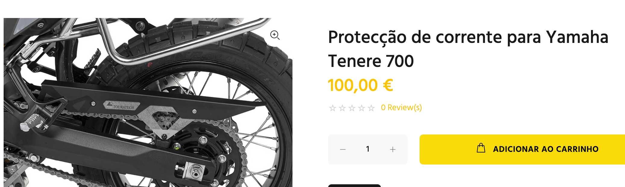 Protecção de corrente para Yamaha Tenere 700