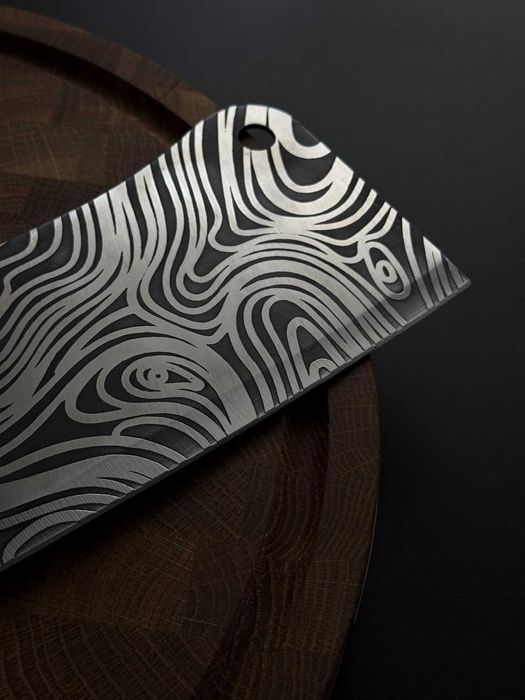 Сокирка кухонна сталь 65х13 Gorillas BBQ KN223 Сокирка ручної роботи