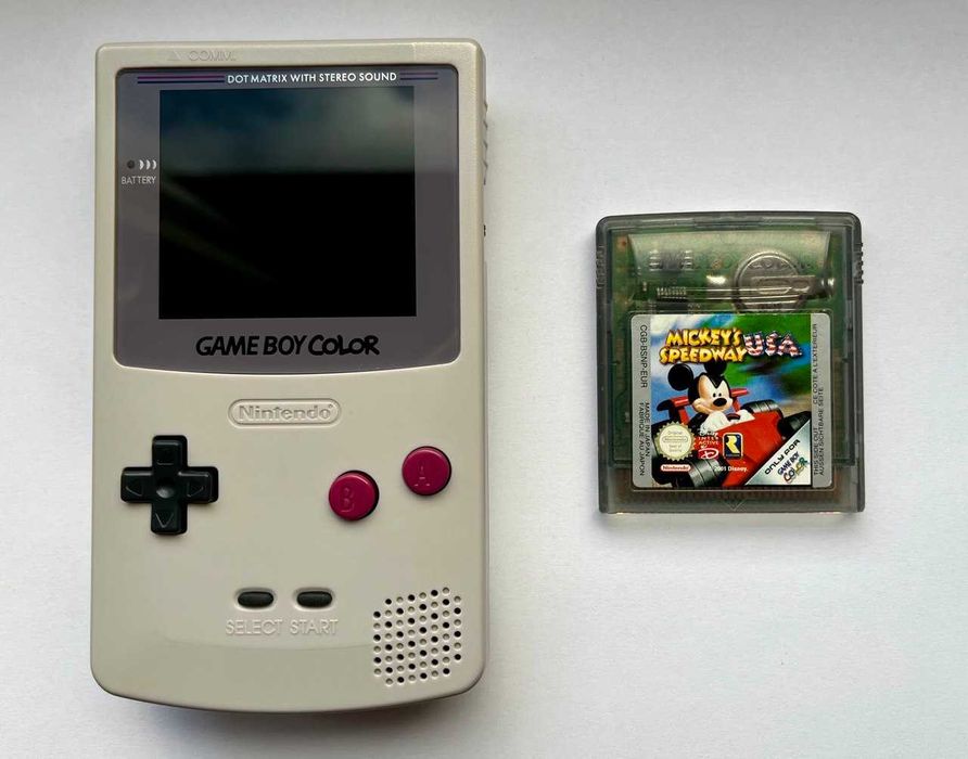 Game Boy Color IPS FunnyPlaying V2 + gra Mickey's Speedway USA