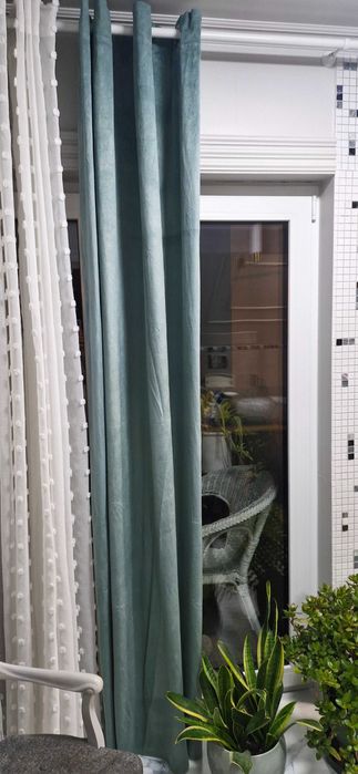 Zasłony turkusowe Eurofirany