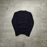 MĘSKI Elegancki Sweter PREMIUM Warkocz Bawełna Gant USA Haft Elegancki