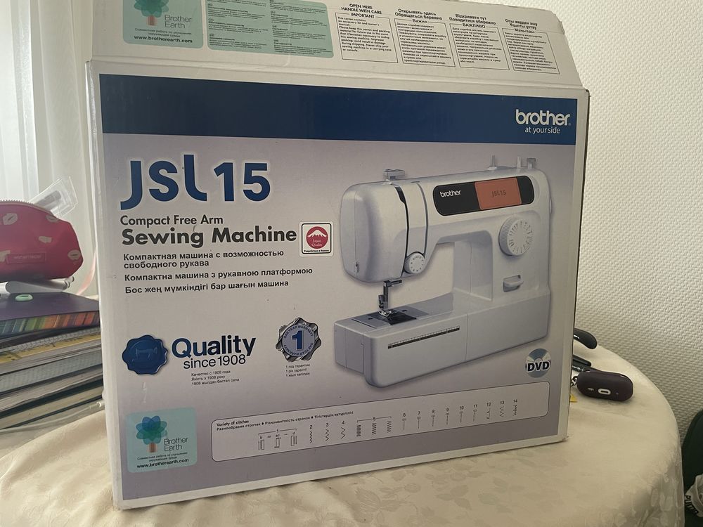 Новая «jsl 15 brother» швейная машинка