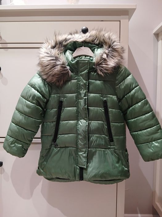 Kurtka zimowa zielona dziecięca