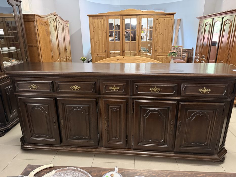 Duża Dębowa Komoda z Holandii