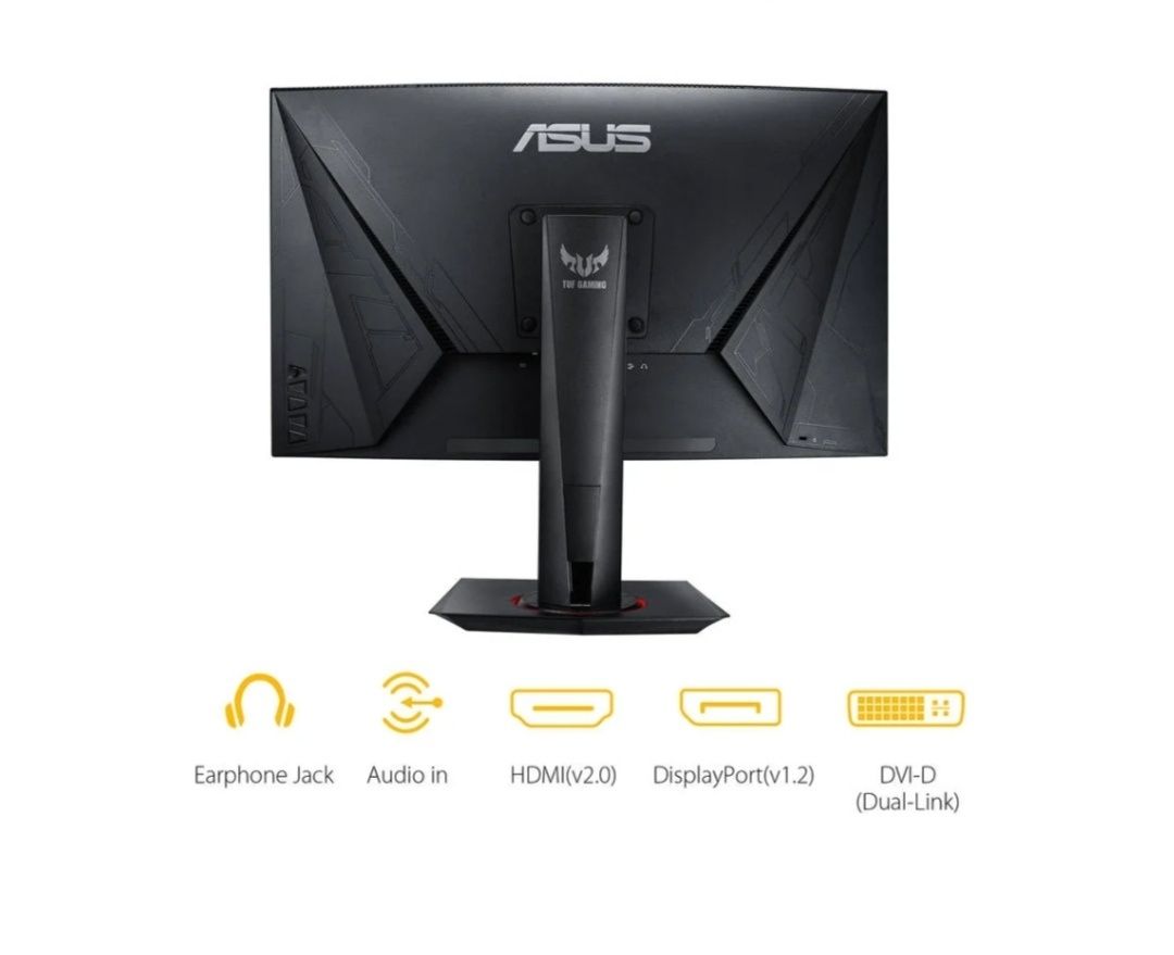 Ecrã gaming ASUS TUF GAMING 27" VG27VQ CURVE