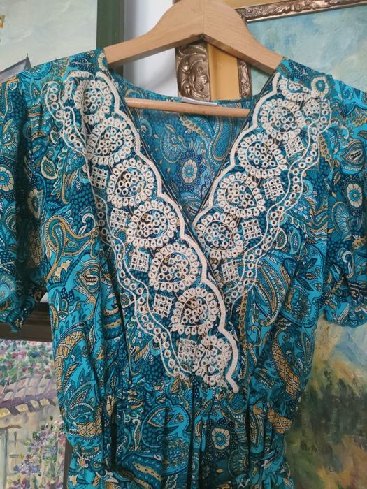 Sukienka jedwabna boho