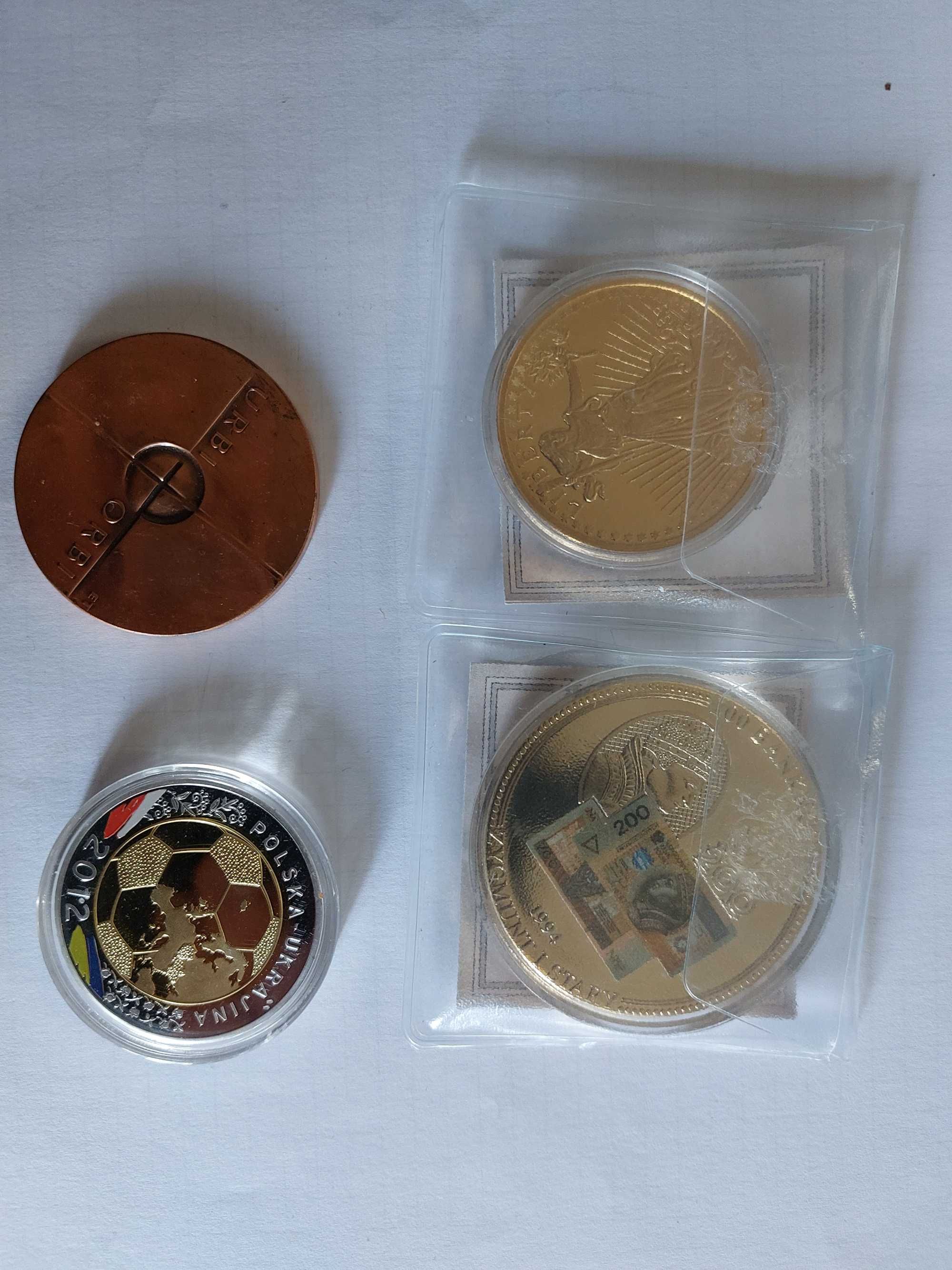 medale banknot 200  zł USA orzeł liberty euro 2012 Polska Ukraina