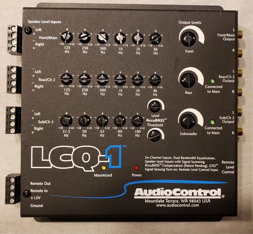 Audio Control LCQ-1 6 Channel Car Audio Signal Processor