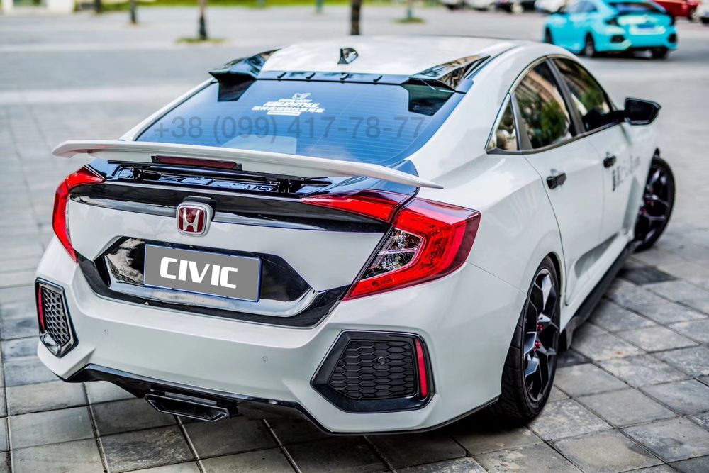 Обвес Honda Civic 10 Si Type R Хонда Сивик Бампер Решетка 016-2022
