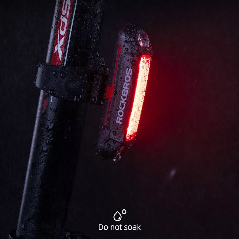 Lampka rowerowa tylna Rockbros A54BK 100 LM LED IPX5 na sztycę