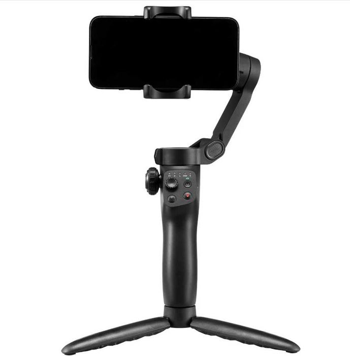 Estabilizador para smartphone, portátil e dobrável de 3 eixos