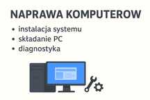 Naprawa komputerów/składanie PC/świeża instalacja systemu-tanio