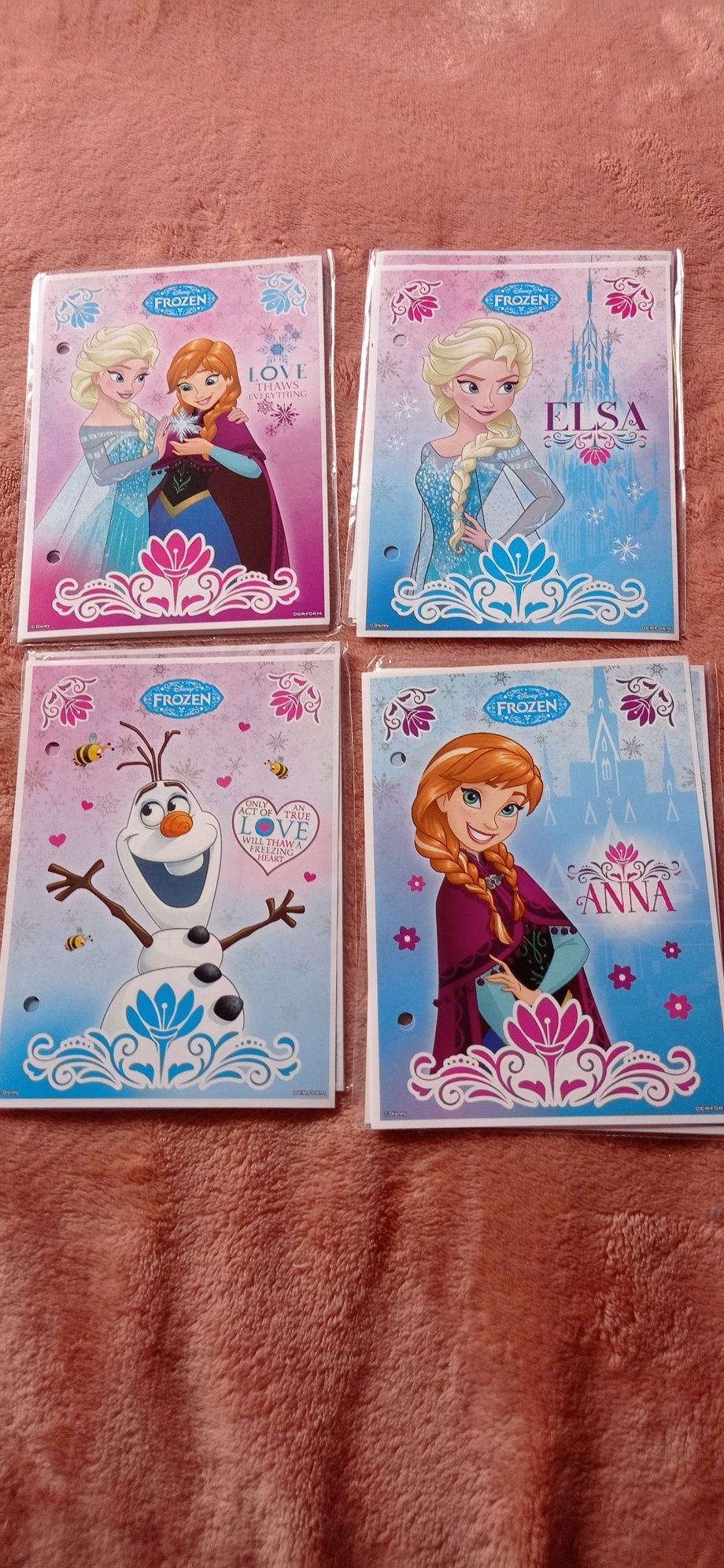 Nowe karteczki Olaf ELSA Frozen do segregatora