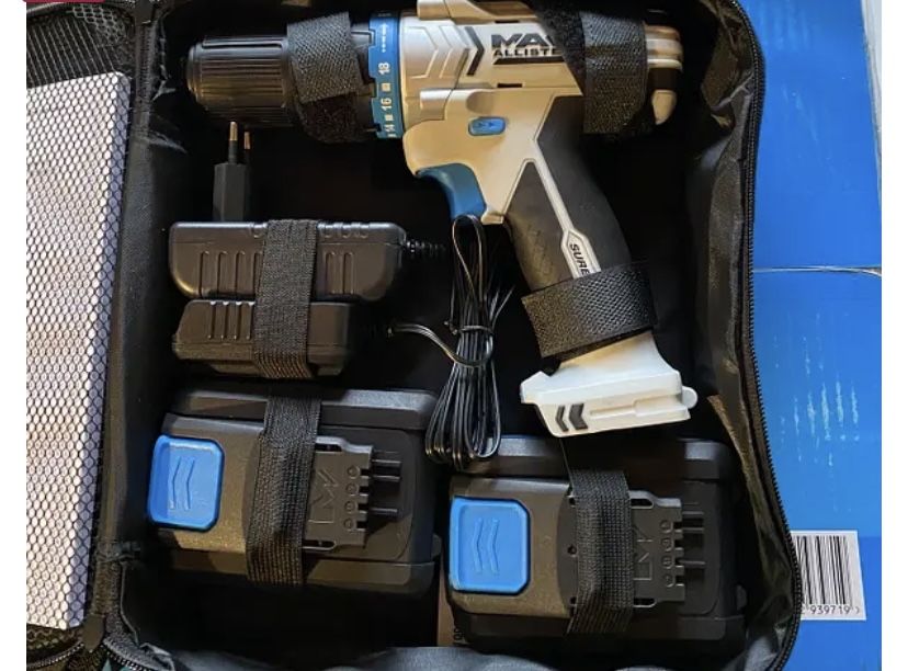 Шуруповерт акумуляторний MacAllister 18V 2 акумульори 2,0 Ah Нові