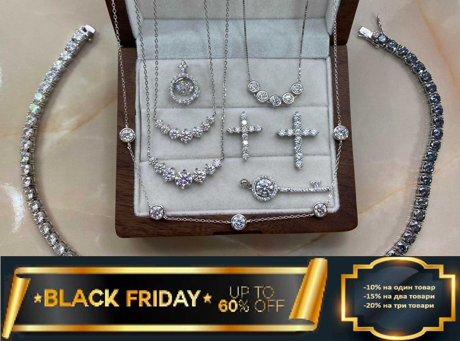 Кольє муасаніт конкурент діамантів чокер з муасанітами муассанит