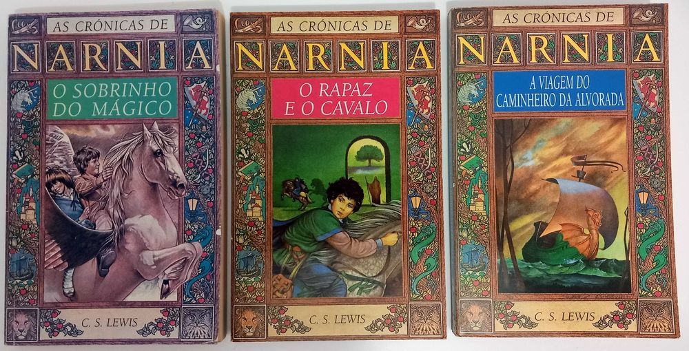 Crónicas de Narnia 1as Ed. Gradiva CS Lewis, Colecionadores/Collectors