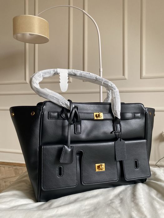 сумка жіноча велика чорна шкіра натуральна під balenciaga