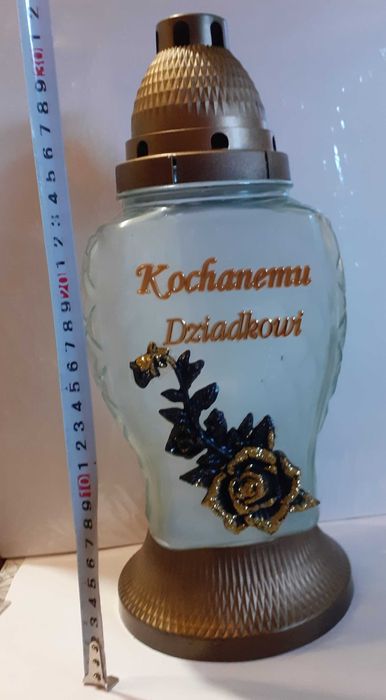 Znicz Kochanemu Dziadkowi na cmentarz