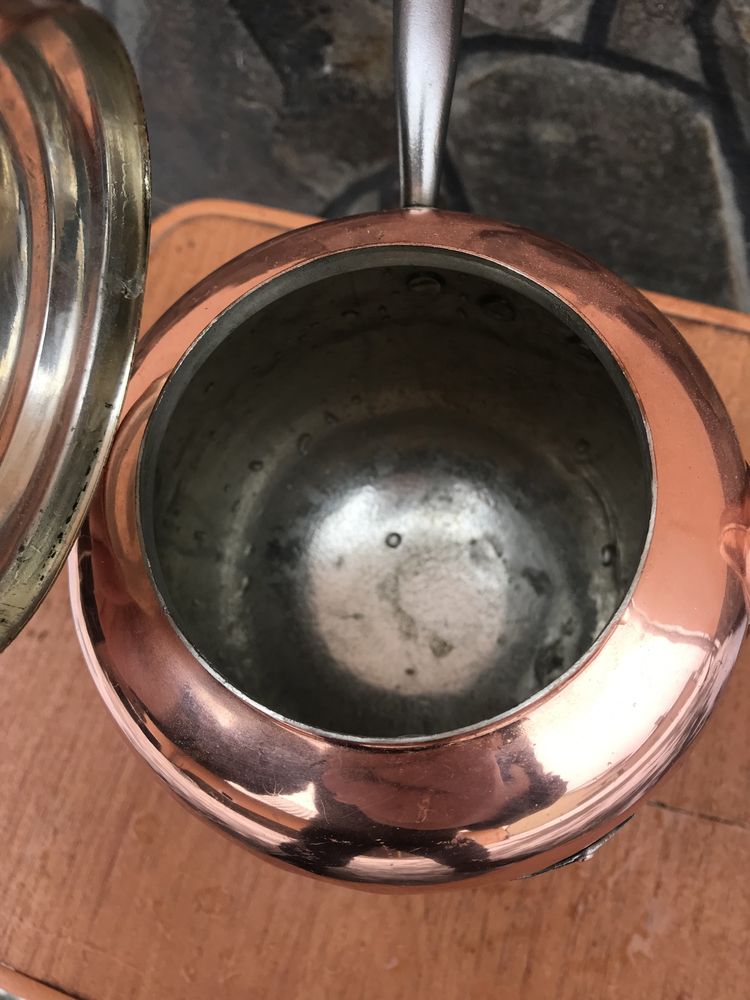 Чайник 1,5л мідний антикваріат мідна посуда