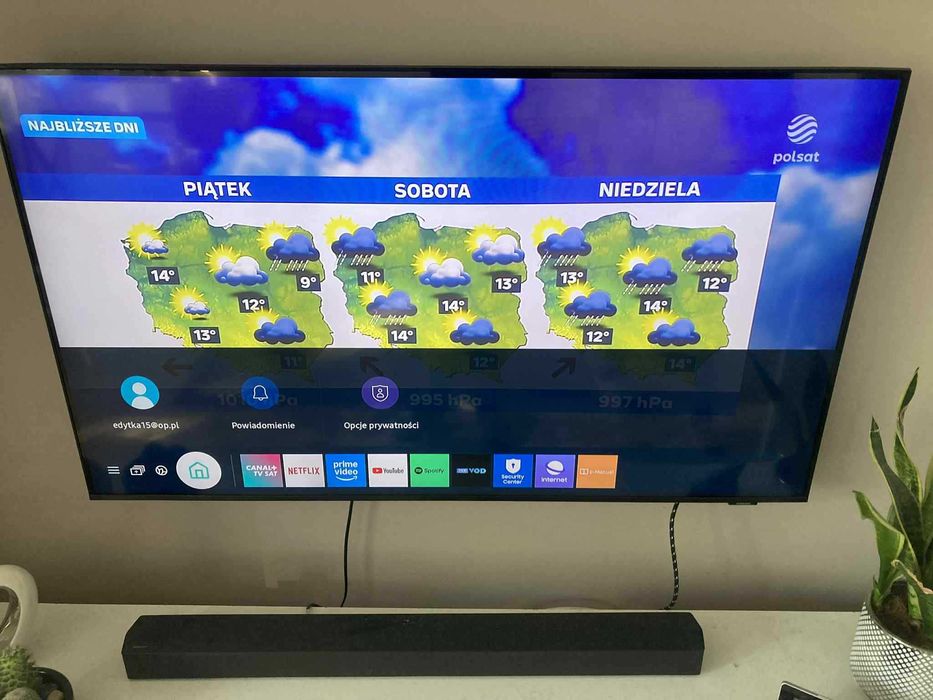 Telewizor Samsung QLED 55 cali, 4K Ultra HD, Smart TV Gwarancja!