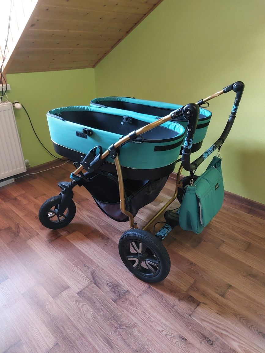 Sprzedam zamienię Wózek bliźniaczy wózek podwójny