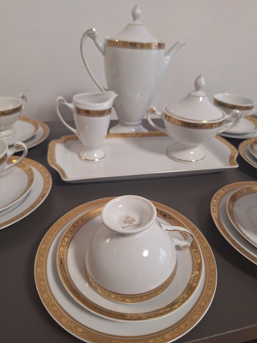 Ćmielów Serwis do kawy na 12 osób porcelana