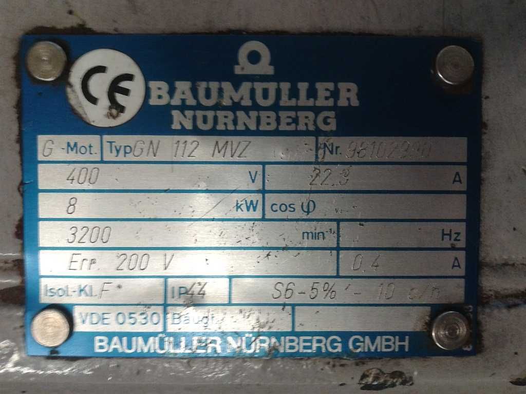 Silnik DC prądu stałego Baumüller GNAF 112 RV 8kw i 9,2kw