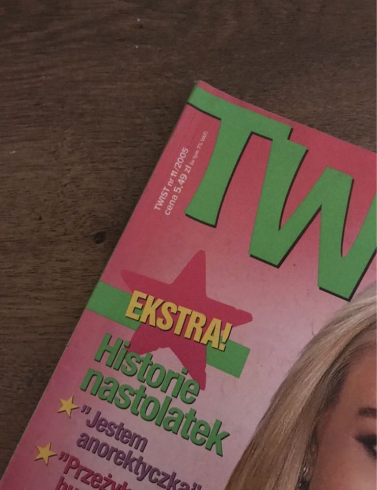 Gazeta twist 2005 bravo linday lohan y2k lata 90 nastolatki wycinki