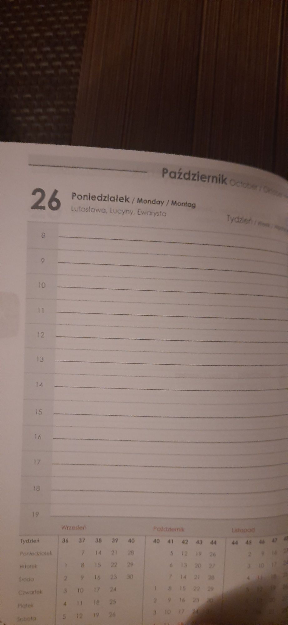 Kalendarz  - notes